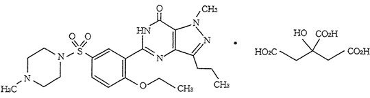 バイアグラ化学構造式